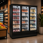 Frigola SD 1470F 2190L Triple Door Display Cooler