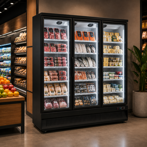 Frigola SD 1470F 2190L Triple Door Display Cooler