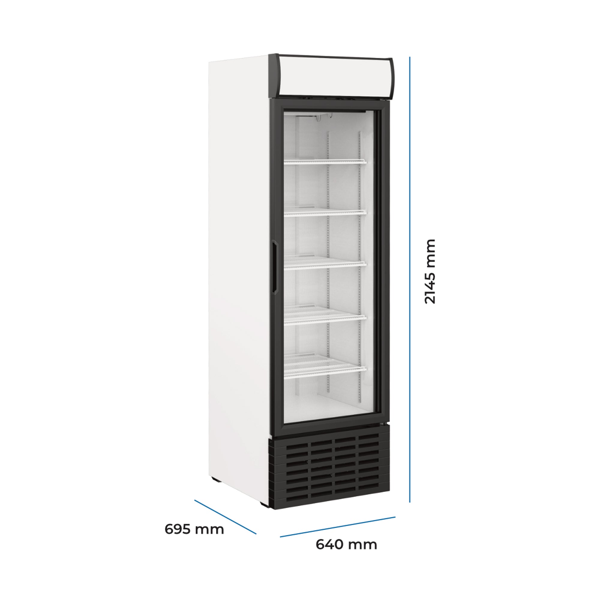 Frigola SDS 510 DC 1 CF 526L Single Door Display Cooler with Lightbox