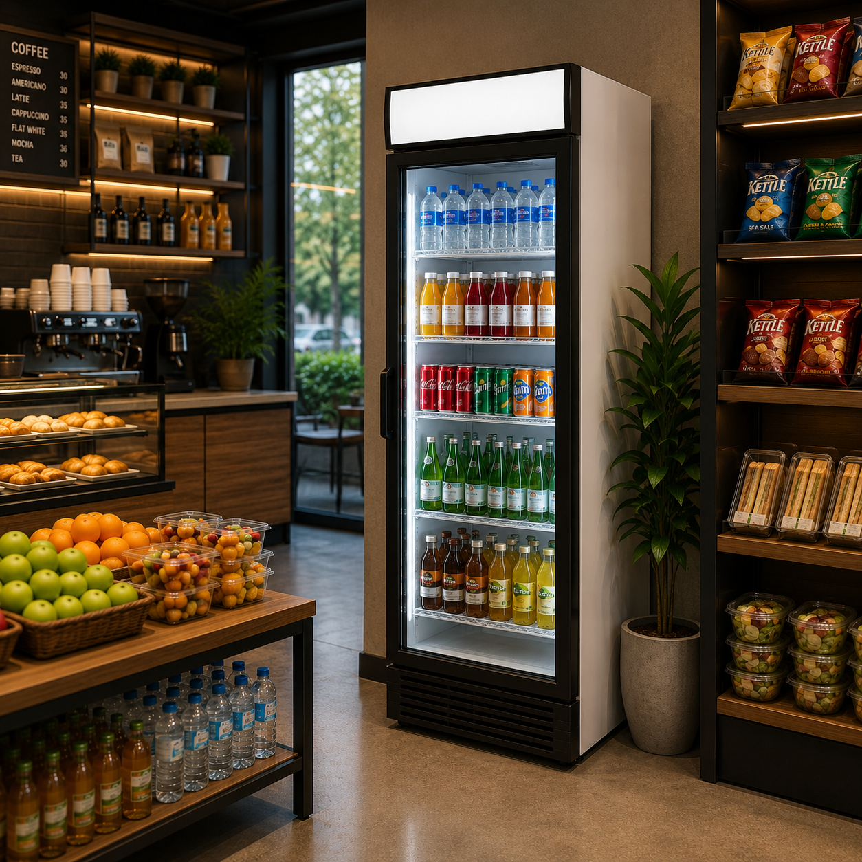 Frigola SDS 510 DC 1 CF 526L Single Door Display Cooler with Lightbox